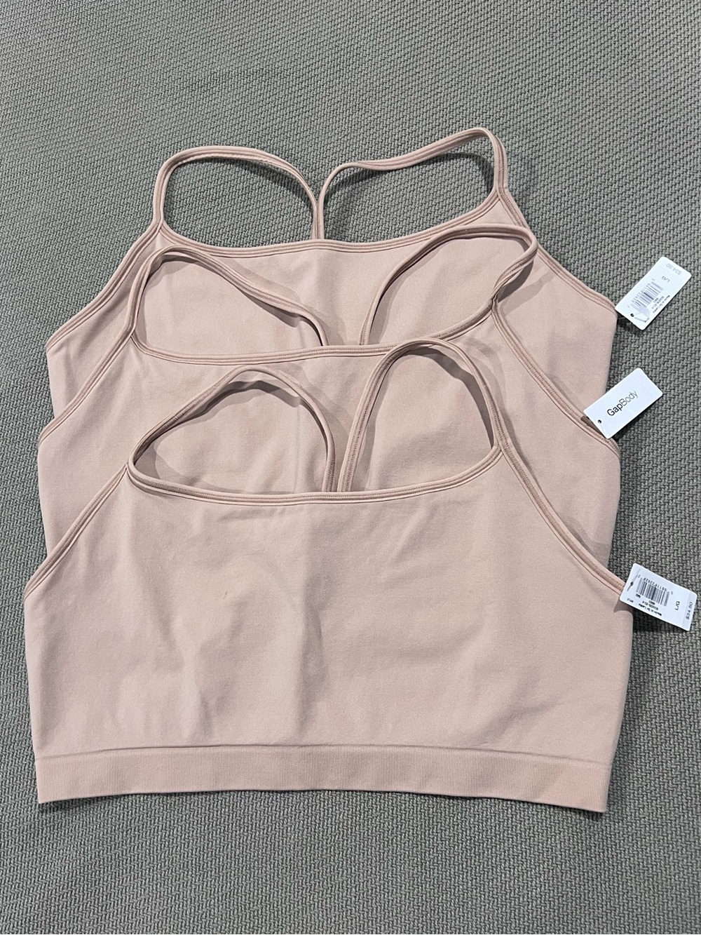 GAP BODY 3pc Seamless Racerback Bralette all NWT all size Large